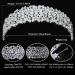 Aoligrace Cubic Zirconia Wedding Bride Headband - Large CZ Tiara for Women, Sweet 16 Hair Accessories (Silver) - Buy Online on GoSupps.com