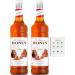 Monin Caramel Syrup Multipack x2 1L for Coffee. 100% Natural Flavours and Colourings Vegan-Friendly Allergen-Free with Gift Harbour Coffee Recipe Card - Buy Online on GoSupps.com