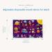 50PC Kids Disposable Face Shield with Cute Printed 3 Ply Elastic Earloop Breathable Anti-Dust Full Face Cover Protection I One Size - Buy Online on GoSupps.com