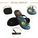 Mnsruu Castle House Halloween Bat Pumpkin Flip Flops - Multi-Colored Slippers for Men & Women | Perfect for Home Spa Travel & Bedrooms - Buy Online on GoSupps.com