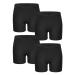 Witwot Shorts Girls Cycling Shorts Children Shorts For Girls Short Leggings Cotton 4 Pairs 12-14 Years Black