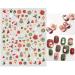 Christmas Cartoon Nail Stickers 10 Sheets Self-Adhesive Nail Decal for Kids Nail Art Decoration Design Supplies - Buy Online on GoSupps.com