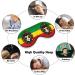 Lion Glasses Jamaica Rasta Sleep Mask Eye Cover for Sleeping Blindfold with Adjustable Strap Blocks Light Night Travel Nap for Men Women - Buy Online on GoSupps.com