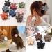 Aniuge 8Pcs Matte Flower Claw Clips for Thick Hair - Non-Slip Strong Hold Hair Accessories for Women and Girls (Dark Colors) - Buy Online on GoSupps.com
