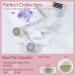 Allstarry Chrome Nail Powder Set - 4Pcs White Pearl Holographic Glitter for DIY Manicure - Iridescent Metallic Mirror Effect - Perfect Gifts for Women - Buy Online on GoSupps.com