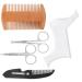 Beard Shaping Template Easy Use Stainless Steel Material Meet Different Demands Beard Styling Tool Set for Shape Cheek Line for Shape Neck Line