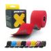 SPORTTAPE Extra Sticky Kinesiology Tape 5cm x 5m - Red | Hypoallergenic Waterproof K Tape | Physio Medical Sports Tape for Muscle Injury Support | Uncut - Single Roll