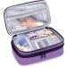 Luxja Double-Layer Sewing Accessories Organizer for Needles, Scissors, Tape, Thread - Purple (Small) - Buy Online on GoSupps.com