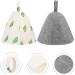 2pcs Felt Sauna Hats for Women | Breathable Sauna Accessories | Colorful Shower Caps - Buy Online on GoSupps.com