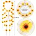 Sucrain Flower Hippie Headband Set - 4pcs Bohemian Sunflower Hair Accessories (2 Yellow 2 White) - Buy Online on GoSupps.com