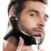 Beard Shaper Tool LucBuy Beard Shaping Template Plus Styling Beard Comb All-in-One Tool for Goatee Mustache Sideburns Grooming Guide for Men Jaw Cheek/Neck Line Symmetric/Curve/Step Cut Beard Shaper B-black - Buy Online on GoSupps.com