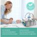 Mollieollie Premium Baby Diaper Caddy Organizer | Portable Nursery & Craft Storage Bin | Car Seat Tote with Zipper Pocket | Teal/Rose - Buy Online on GoSupps.com