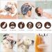 Beige Scalp Massage Brush - Silicone Shampoo Massager for Dandruff Removal & Hair Growth Stimulation | Worldwide Shipping - Buy Online on GoSupps.com