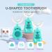 360 U-Shape Children s Toothbrush Set - Silicone Duck & Bear Design for Ages 2-6 | Best Kids Tooth Cleaning - Buy Online on GoSupps.com