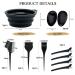 Irikdescia 10-Piece Hair Dye Set - Premium DIY Salon Kit with Brush Combs Bowls & Accessories (Black) - Ideal for International Shipping - Buy Online on GoSupps.com