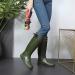 Women's Packable Tall Rain Boots | Lightweight Flat Wellies | Green | Size 8.5-9 - Buy Online on GoSupps.com