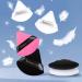 8 Pieces Powder Puff Set - Soft Velour Makeup Puffs for Contouring & Touch-Ups - Wet & Dry Cosmetic Tools in Black & White - Buy Online on GoSupps.com