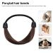 VALICLUD 6pcs Synthetic Wig Hair Ties Ponytail Holder Elastic Rubber Bands - Brown Hair Accessories for Women Girls - Perfect for Daily or Christmas Wear - Buy Online on GoSupps.com