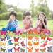 100 Colorful Waterproof Butterfly Temporary Tattoos - Watercolor Flower & Butterfly Stickers for Women, Kids - Body & Face Decoration, Party Favor - Buy Online on GoSupps.com