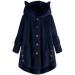 Shop Hanxiulin Oversize Plush Hoodie Jacket - Women's Winter Fleece Coat in 3-Marine 5XL | Cozy & Warm Quilted Trench - Buy Online on GoSupps.com