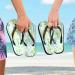 Mnsruu Tropical Cactus Blossoms Flip Flops - Stylish Footwear for Home Hotel Spa & Travel - XS for Men & Women - International Shipping Available - Buy Online on GoSupps.com