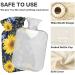 Hot Water Bottles with Sunflower Cover | 2L Pain Relief & Cramps | Navy Background Heating Bag - Buy Online on GoSupps.com
