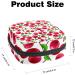 Red Cherry Menstrual Pad Bag with Zipper | Ladies Napkin Pouch & Tampons Collection Bag for Women & Girls - Shop Internationally - Buy Online on GoSupps.com