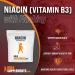 Niacin Powder 500mg - Vitamin B3 Supplement with Flushing - 500g (1.1 lbs) - BulkSupplements - Buy Online on GoSupps.com