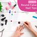 240Pcs Round False Nail Display Tips - Clear Nail Art Color Chart with Adhesive Stickers for Training & Practice - Buy Online on GoSupps.com
