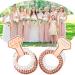 CUTERUI Bridesmaid Gifts- 8 Pack Rose Gold & White Coil Hair Ties for Bachelorette Party & Bride Tribe Favors - Buy Online on GoSupps.com