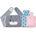 Hot Water Bottle with Belt Hot Water Bottle with Wailt Cover Rubber Hot Water Bottle with Cover for Neck and Shoulder Back Legs Waist Warm (B)