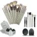 Make-up brush set make make a sponge clean face peeling hyaluron lips massage mascara eyeliner eyeshadow mask blackheads beauty set gold