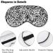 Zebra Cow Skin Sleep Mask for Women | Adjustable Eye Shades Cover with Elastic Strap - Perfect for Travel & Relaxation - Buy Online on GoSupps.com
