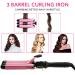 3 Barrel Hair Curler with LCD Display - Professional Wave Curling Iron for Long & Short Hair - Adjustable Temperature & Portable - Buy Online on GoSupps.com