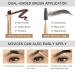 High Pigment Eyebrow Pomade Kit - Water & Stain Resistant with Dual-Ended Brush | Long-Lasting Natural Brow Makeup (11# Black - Buy Online on GoSupps.com