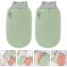 Exfoliating Bath Scrubs - 2pcs Green Scrub Gloves for Men & Women | Dead Skin Remover & Massage Shower Accessories | International Shipping - Buy Online on GoSupps.com