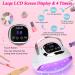 UV Nail Lamp 268W UV Lamps for Gel Nails with 4 Timer Setting/Large LCD Touch Screen Fast Curing Lamp Nail Dryer for Toenail Home Salon white&black - Buy Online on GoSupps.com