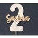 Personalized Alsino Cake Topper - Sustainable Wood for Weddings Birthdays Baptisms & More | Custom Engraving Available - Buy Online on GoSupps.com