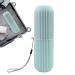Jacekee travel toothbrush holder toothbrush case - dust -sealed portable toothbrush holder with cover - travel toothbrush mug for travel camping business trip and school blue