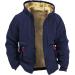 Hanxiulin Oversized Plush Jacket for Men - Warm Lined Fleece Hoodie Slim Fit Trench Coat Winter Outerwear XXL - Buy Online on GoSupps.com