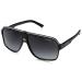 Carrera CA33/S Pilot Sunglasses Black Cry Grey Frame/Dkgray Gradient Lens 62 Millimeters