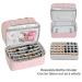 Nail Polish Organizer Double-Layer Storage Case for 40 Bottles (15ml/0.5 fl.oz) + Portable Nail Lamp Holder - Nail Tech Essential Carry Bag - Buy Online on GoSupps.com