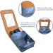 Travel Lipstick Organizer Case | Portable Makeup Bag with Mirror | Sea Sky Space Dolphin Design - Buy Online on GoSupps.com