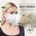 100 Disposable Face Masks Made in Germany | Type IIR & CE Certified | Triple Layer Filtration | Elastic Earloops | Adults - White 100 pcs - Buy Online on GoSupps.com