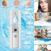 Nano Facial Mister Portable Mist Sprayer with Mirror | USB Rechargeable | White - Buy Online on GoSupps.com