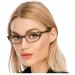 AQWANO Stylish Designer Reading Glasses Women Blue Light Blocking Cat Eye Compute Readers Anti Glare Lightweight Colorful Frames brown 2.25 A-brown 2.25 x