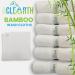 ACLEARTH White Bamboo Wash Cloths (6 pc) | Soft Face Wash Cloth Set for Sensitive Skin | Makeup Removal | 25 x 25cm | Ideal for Adults, Babies, and Kids - Buy Online on GoSupps.com