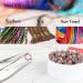 NIACONN 1000Pcs 5mm Silicone Lined MicroLink Beads for Hair Extensions - Brown - Buy Online on GoSupps.com