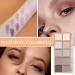 10 Colors Eyeshadow Palette Smooth Soft Eye Shadow Palette High Pigmented Long Lasting Waterproof Matte Black Grey Eyeshadow Blendable Easy to Use Neutral Nude Eye Makeup Palette for Women Girls - Buy Online on GoSupps.com