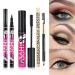 Waterproof Black Eyeliner & Mascara Set with Eyebrow Pencil - Durable Cat Eye Makeup Kit for Women & Girls | 3 PCs Red - Buy Online on GoSupps.com